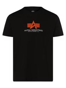 Alpha Industries - T-shirt męski, czarny - Koszulki męskie - miniaturka - grafika 1