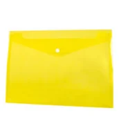 Teczki i skoroszyty - Tetis Teczka kopertowa na zatrzask PP A4 BT611-Y żółta półprzezroczysta 8082 - miniaturka - grafika 1