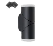 Lampy ogrodowe - Prezent 28210A - LED zewnętrzny naścienne bod. oświet. AKARA 2xLED/5W/230V IP65 czarny - miniaturka - grafika 1