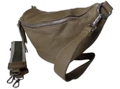 Nerki - Duża Nerka Damska Na Ramię, Zielona Torebka Damska, Saszetka (2 Paski) - miniaturka - grafika 1