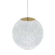 Lampy sufitowe - Kulista wisząca lampa EDEM AZ6016 Azzardo LED 4,2W 3000K złota przezroczysta - miniaturka - grafika 1