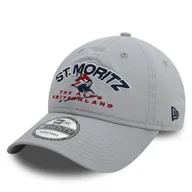 Czapki damskie - Czapka z daszkiem New Era Washed St. Moritz Ski 9TWENTY 60580868 Szary - miniaturka - grafika 1