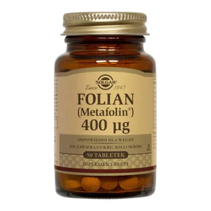 Solgar Folian 50 tabletek 3047841 - Suplementy naturalne - miniaturka - grafika 1