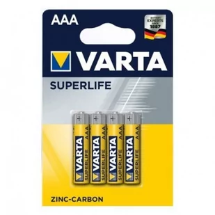 Varta BATERIE CYNKOWE R3 AAA 4szt Superlife BAVA 2003 - Baterie i akcesoria - miniaturka - grafika 4