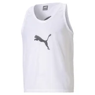 Koszulki męskie - Tank top męski Puma Bib biały 65725104-L - miniaturka - grafika 1