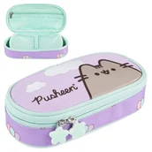 Piórniki - St. Majewski Piórnik Szkolny Saszetka Usztywniona Z Wewnętrzną Klapką Etui Na Przybory Szkolne Pusheen Violet - miniaturka - grafika 1