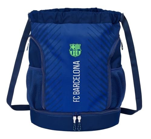 F.C. BARCELONA NAVY BLUE - plecak do plecaka, idealny dla dzieci w różnym wieku, wygodny i wszechstronny, jakość i wytrzymałość, 34 x 15 x 43 cm, Granatowy, M, Casual