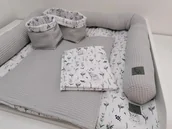 Przewijaki - Komplet na przewijak, mata do przewijania, przewijak w króliczki - miniaturka - grafika 1