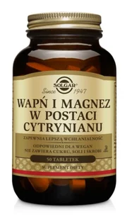 Solgar Wapń i Magnez 50 tabletek - Witaminy i minerały - miniaturka - grafika 1