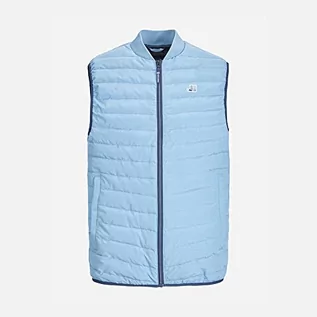 Garnitury - Jack & Jones Męska kamizelka Jcologan Bodywarmer, kołnierz, Górskie źródło, L - grafika 1