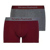 Spodenki damskie - bruno banani Męskie szorty 2-pak Flowing Bokserki, bordowe // szary długość, S (2 sztuki), Bordeaux // Graumelange, S - miniaturka - grafika 1