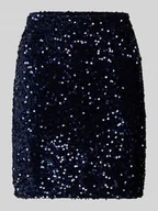 Spódnice - Spódnica mini z obszyciem z cekinów - miniaturka - grafika 1