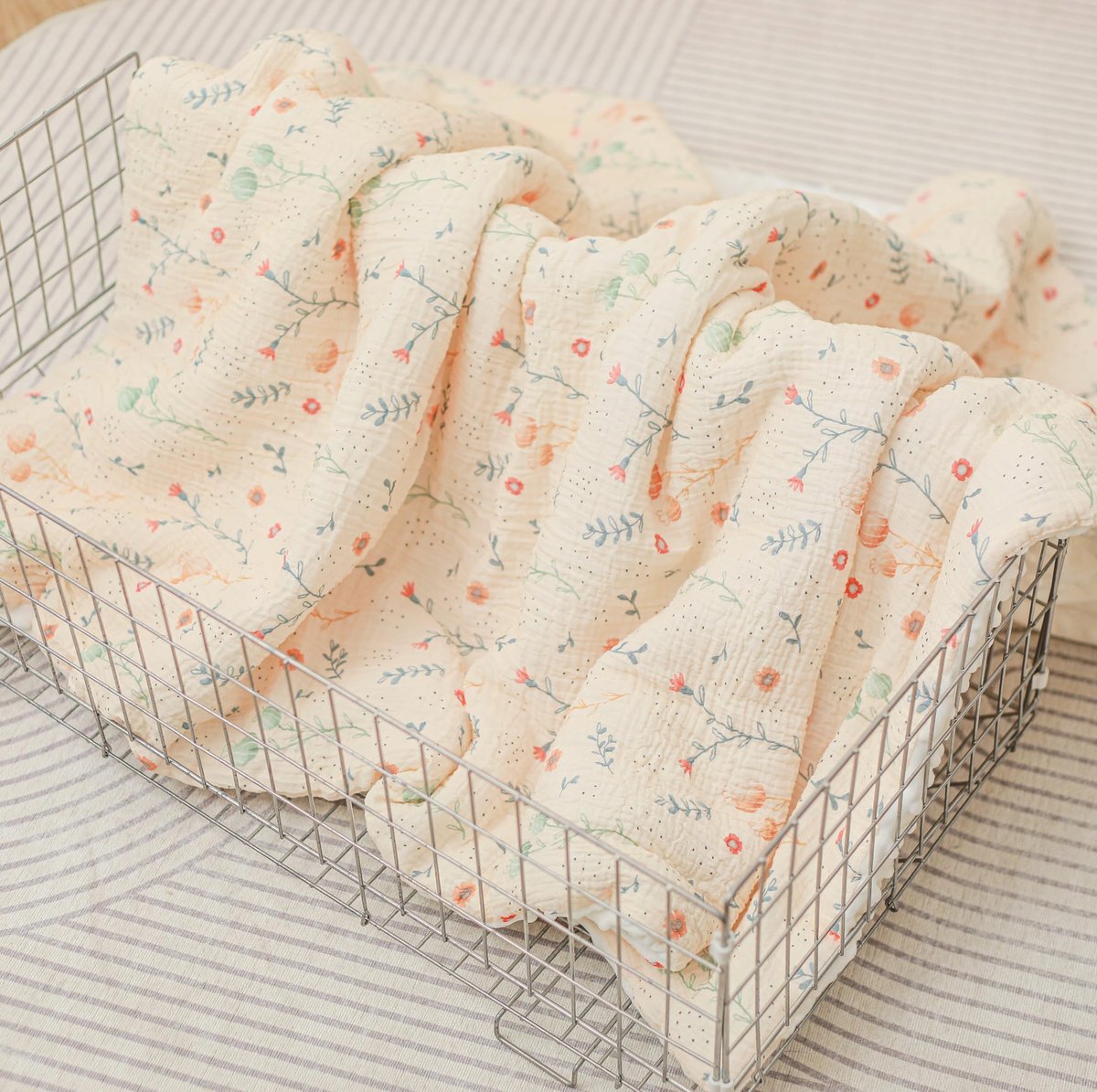 BABYDECKA Kocyk Dziecięcy Minky Musselin 100x135 cm Oeko Tex