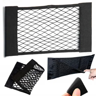 Organizer Torba Siatka Mocna Na Rzep Do Bagażnika Auta Samochodu 30x25 - Akcesoria motoryzacyjne - miniaturka - grafika 1
