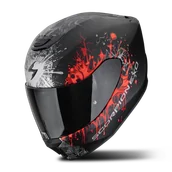 Kaski motocyklowe - Kask Integralny Scorpion EXO-391 Wolf Matowy Czarny/CzerwonyXL - miniaturka - grafika 1