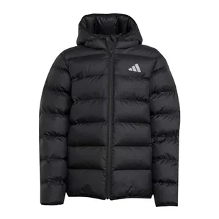 adidas Uniseks - dzieci SYNTHETIC DOWN JACKET, Black/Black/White, 15-16 Years - Kurtki i płaszcze dla chłopców - miniaturka - grafika 1