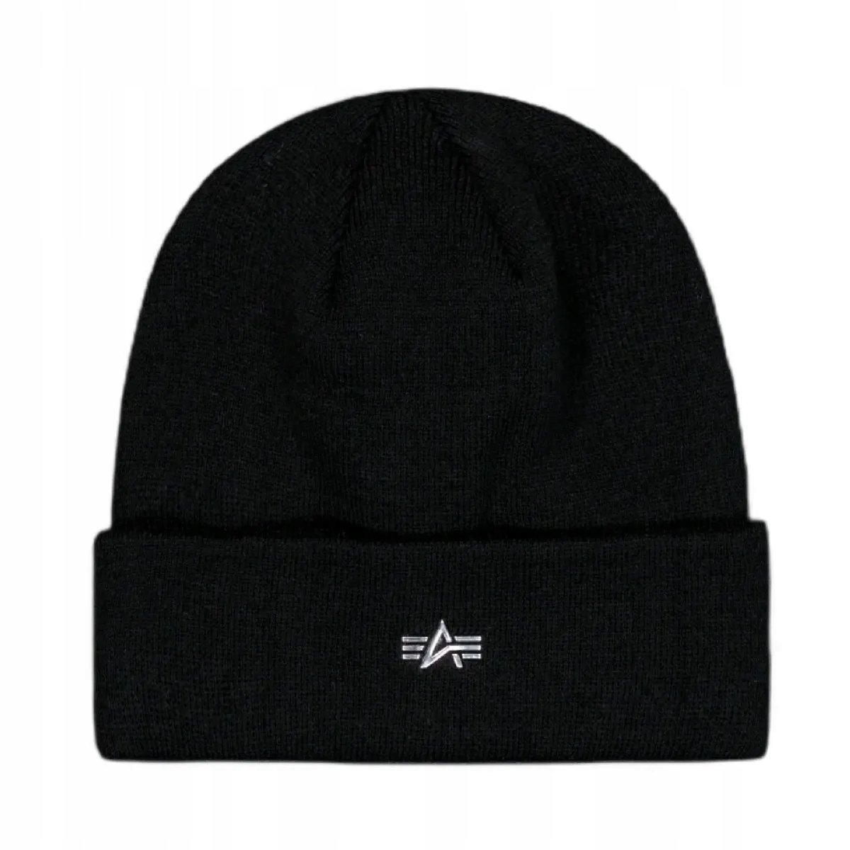 Czapka zimowa Alpha Industries Metal Logo Beanie 258904 03 - Czarna
