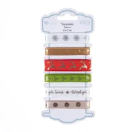 Opakowania i torebki na prezenty - Tasiemki Jolly Christmas 6 X 2M Dpta-074 Dalprint - miniaturka - grafika 1