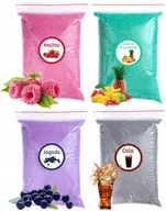 Cukier i słodziki - Cukier 4x 1kg Kolorowy i Smakowy Do Waty Cukrowej w Doypack'ach - miniaturka - grafika 1