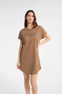 Koszulka Boutique 40616-88X Karmelowa Karmelowy, S - Bielizna nocna - miniaturka - grafika 1