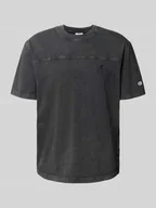 Koszulki męskie - T-shirt z naszywką z logo - miniaturka - grafika 1