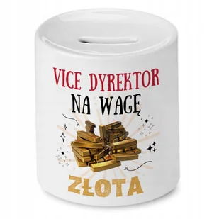 Dla Vice Dyrektora Skarbonka na Urodziny Prezent z Nadrukiem ze Zdjęciem + Opakowanie na prezent (wzór 04) - Skarbonki - miniaturka - grafika 1