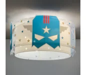 Lampy sufitowe - Dalber 61816 - Plafon dziecięcy NIEBIESKI HERO 2xE27/15W/230V - miniaturka - grafika 1