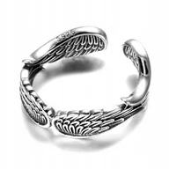 Pierścionki - Pierścionek srebrny 925 Skrzydła Anioł Boho - miniaturka - grafika 1
