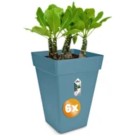 Donice - Doniczka niebieska Gardenbruk Zestaw 6 42x30x30cm 19L - miniaturka - grafika 1