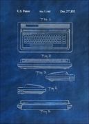 Plakaty - Patent, KOmputer Osobisty 1985 Niebieski - plakat Wymiar do wyboru: 42x59,4 cm - miniaturka - grafika 1