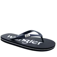 Klapki i japonki męskie - Wrangler 20251043 męskie klapki basenowe japonki granatowe - miniaturka - grafika 1