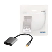 Adaptery i przejściówki - LogiLink USB 3.2 USB-C - Displayport CUA0102 - miniaturka - grafika 1