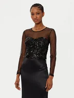Bluzki damskie - Rinascimento Bluzka CFC0019767002 Czarny Regular Fit - miniaturka - grafika 1