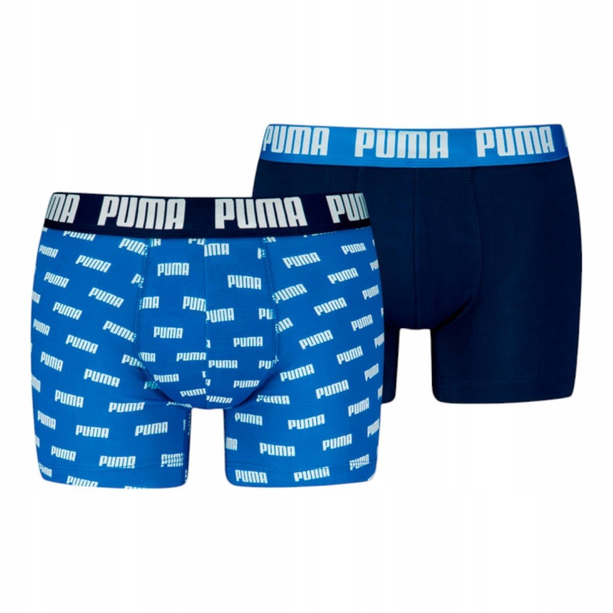 PUMA BOKSERKI MĘSKIE MAJTKI BOXER 2P GRANATOWE/NIEBIESKIE r.XL