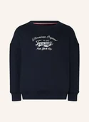 Bluzy dla dziewczynek - Tommy Hilfiger Bluza Nierozpinana blau - TOMMY HILFIGER - miniaturka - grafika 1