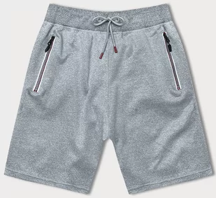 SPORTOWE SPODENKI MĘSKIE JASNE SZARE (8K298-2) - J.STYLE - Spodenki damskie - miniaturka - grafika 1