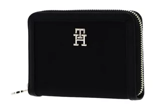 Tommy Hilfiger Damskie portfele TH Essential S MED ZA, czarne, jeden rozmiar, Czarny, One Size - Portfele - miniaturka - grafika 1