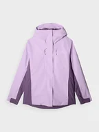 Kurtki damskie - Damska kurtka narciarska membrana 10000 4F 4FWAW24TTJAF593 - fioletowa - miniaturka - grafika 1