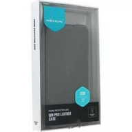 Etui i futerały do telefonów - Nillkin Etui z klapką i ochroną aparatu Qin Pro Leather do Galaxy S23 5G szare - miniaturka - grafika 1