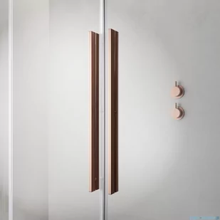 Radaway Furo Brushed Copper kabina Walk-in 110x200cm prawa szczotkowana miedź 10106588-93-01R/10110544-01-01 - Kabiny prysznicowe - miniaturka - grafika 4