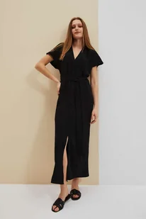 Sukienka maxi z wiązaniem w talii-S - Sukienki - miniaturka - grafika 1