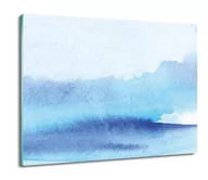 Deski do krojenia - osłona splashback druk Niebieska akwarela 60x52, ArtprintCave - miniaturka - grafika 1