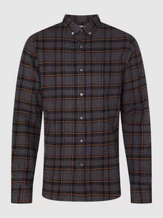 Koszule męskie - Koszula flanelowa o kroju casual slim fit z bawełny model ‘Hamar’ - grafika 1