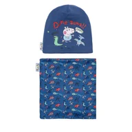 Czapki dla dzieci - Komplet czapka i komin Peppa Pig ACCCS-AW24-110PP Granatowy - miniaturka - grafika 1