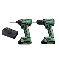 Zestawy elektronarzędzi - Hikoki Zestaw zakrętarka udarowa + wiertarko-wkrętarka + 2x akumulator + ładowarka HKC18DDWDZ KC18DDWDZ - miniaturka - grafika 1