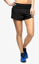 Spodenki damskie Inov-8 TrailFly Ultra 3 2in1 Short - bk/teal - Spodenki rowerowe - miniaturka - grafika 1