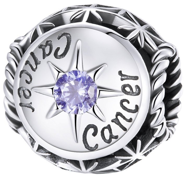 Charms Zawieszka Charms Znak Zodiaku Rak Kamień Urodzinowy Charmsy Trusky