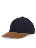 Czapki i chusty sportowe męskie - Tommy Hilfiger Czapka z daszkiem Th Flag Herringbone 6 Panel Cap AM0AM13385 Granatowy - miniaturka - grafika 1