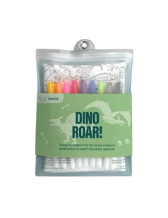 HeyDoodle Duża mata silikonowa do kolorowania Dinozaury Qelements - Przybory szkolne - miniaturka - grafika 1