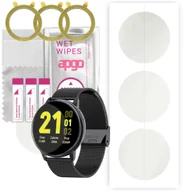 Akcesoria do smartwatchy - 3x Folia hydrożelowa MATOWA do Pacific Black PC00134 - apgo Smartwatch Hydrogel MATTE Protection Ochrona na ekran smartwatcha - miniaturka - grafika 1